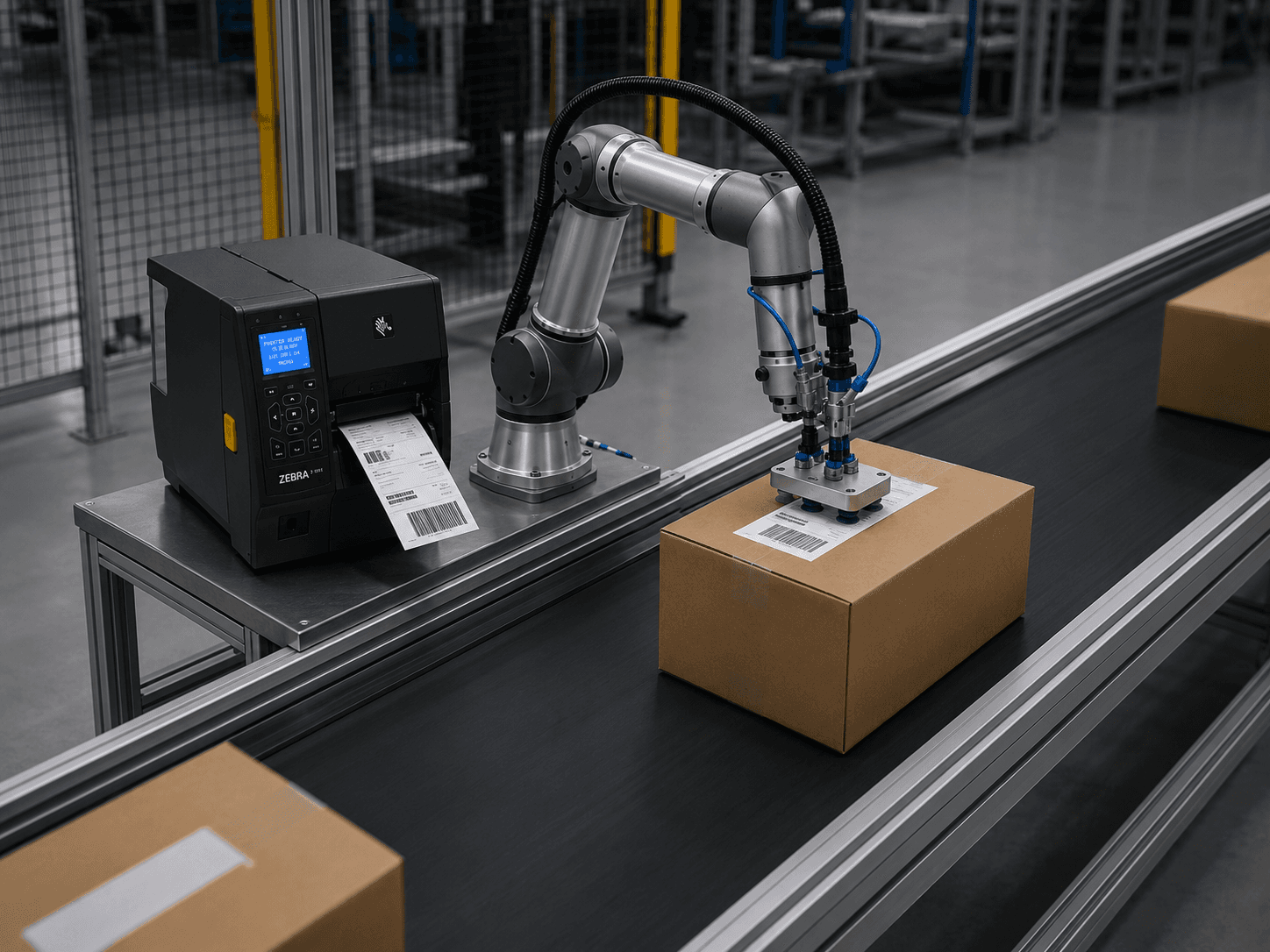 Innovative robotic arm delivering maintenance-free, flexible, long-lasting labeling