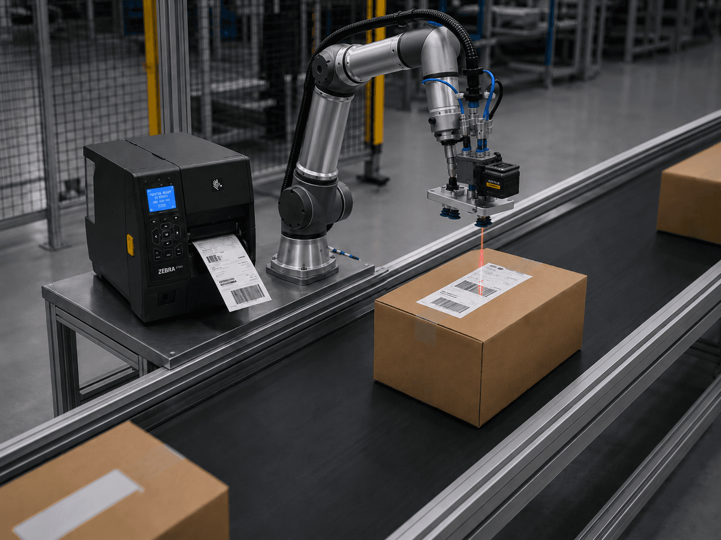 Camera-based quality verification after robotic arm application