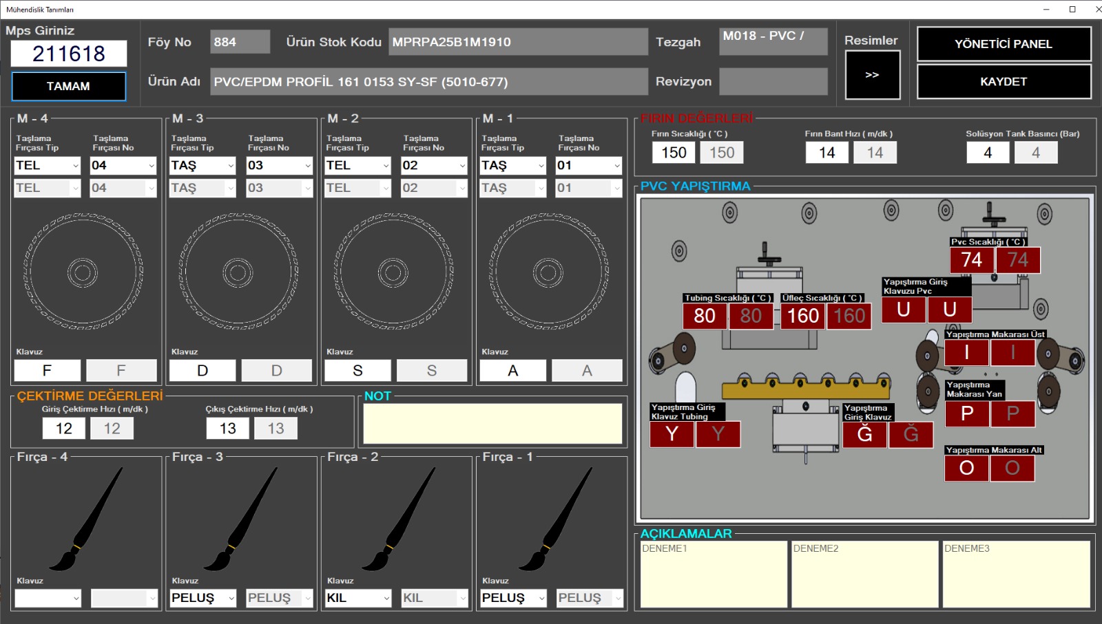 İnkjet yazıcıya ilgili firmanın db kayıtlarında bulunan anlık iş emrine göre mesaj gönderimi